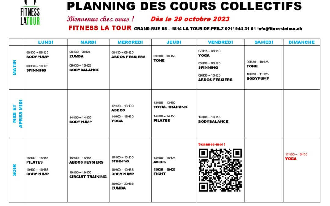 CHANGEMENT D’HEURE DU COURS DE YOGA